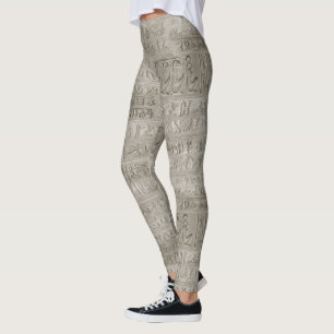 Ägyptische Hieroglyphics großes Muster Leggings