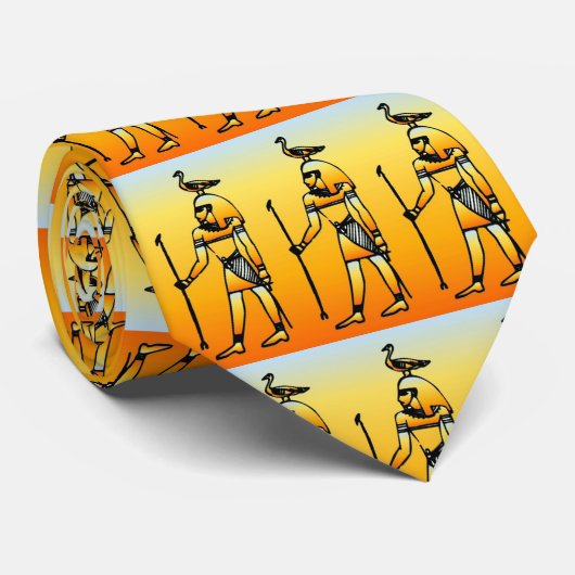 Ägyptische Hieroglyphics Neck Tie Krawatte (Gerollt)
