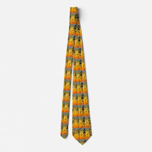 Ägyptische Hieroglyphics Necktie Krawatte (Rückseite)