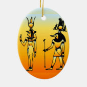 Ägyptische Hieroglyphics Ornament (Hinten)