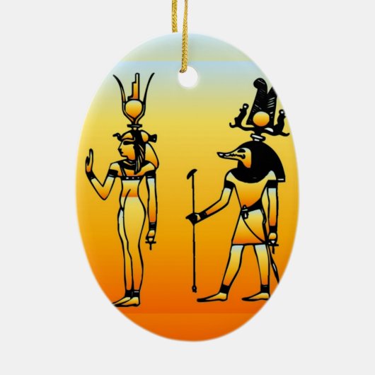 Ägyptische Hieroglyphics Ornament (Hinten)