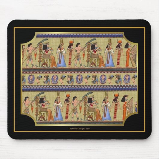 Ägyptische Hieroglyphics Serie II Apparel Geschenk Mousepad (Vorne)