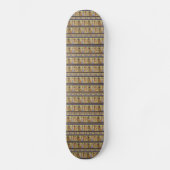 Ägyptische Hieroglyphics-Skate-Tafel Skateboard (Vorderseite)