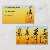 Ägyptische Hieroglyphics-Visitenkarte Visitenkarte (Vorne/Hinten)
