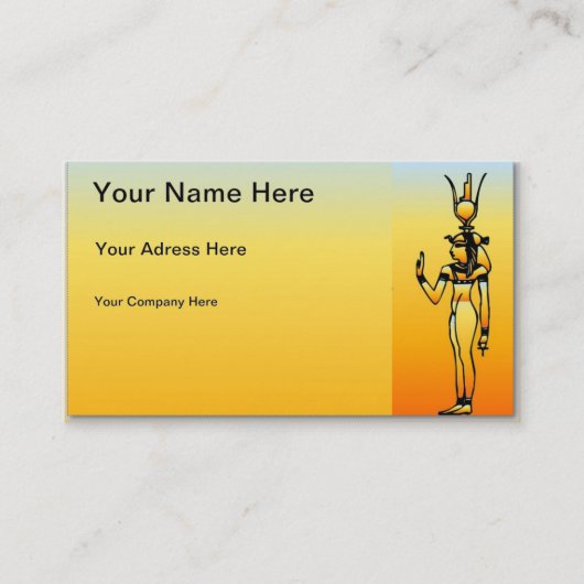 Ägyptische Hieroglyphics-Visitenkarte Visitenkarte (Vorderseite)