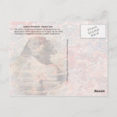 Ägyptische Hieroglyphische Alphabetdiagramme Postkarte (Rückseite)