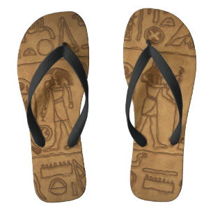 Ägyptische Hieroglyphische Kunst Badesandalen