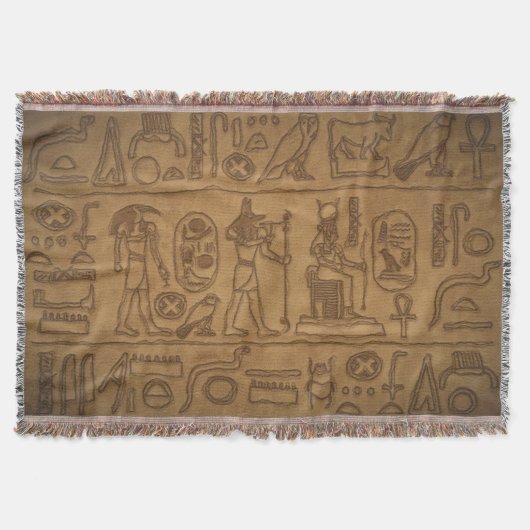 Ägyptische Hieroglyphische Kunst Decke (Vorderseite)