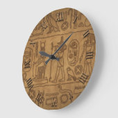 Ägyptische hieroglyphische Kunst Große Wanduhr (Winkel)