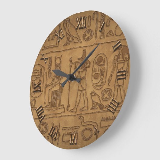 Ägyptische hieroglyphische Kunst Große Wanduhr (Winkel)