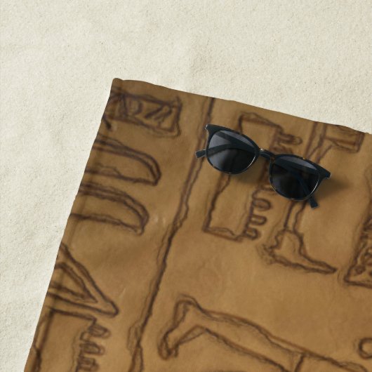 Ägyptische Hieroglyphische Kunst Strandtuch (Beispiel)