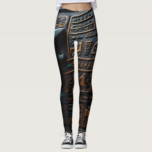 Ägyptische Hieroglyphische Leggings (Vorderseite)