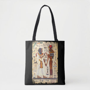 Ägyptische Hieroglyphische Mauer Wandmalerei Ägy Tasche