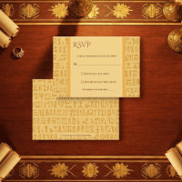Ägyptische Hochzeit mit Hieroglyphen-Motiven
