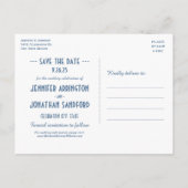 Ägyptische Hochzeit rettet das Datum der Postkarte (Rückseite)