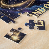 Ägyptische Horusauge-Kosmische-Pyramiden-Kunst Puzzle (Seite)