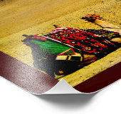 ägyptische Kamele Fotodruck (Ecke)