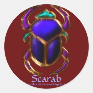 ÄGYPTISCHE KARABISCHE BEETTENZsammlung Runder Aufkleber