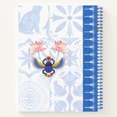 Ägyptische Katze Basha mit Pharonic Spiral Noteboo Notizblock (Rückseite)