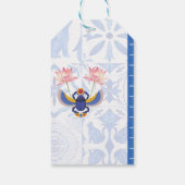 Ägyptische Katze Basha mit pharonischem Schaden Geschenkanhänger (Rückseite)