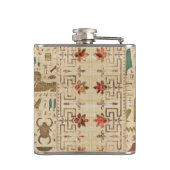 Ägyptische Katze - Bastet auf Papyrus Flachmann (Rückseite)