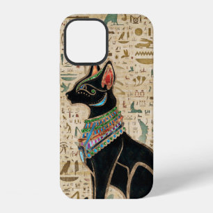 Ägyptische Katze - Bastet auf Papyrus iPhone 12 Hülle