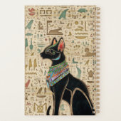Ägyptische Katze - Bastet auf Papyrus Planer (Rückseite)