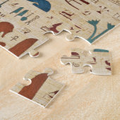 Ägyptische Katze - Bastet auf Papyrus Puzzle (Seite)