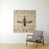 Ägyptische Katze - Bastet auf Papyrus Wandteppich (Beispiel)