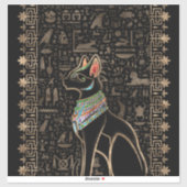 Ägyptische Katze - Bastet Aufkleber (Blatt)