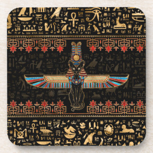 Ägyptische Katze - Bastet Getränkeuntersetzer