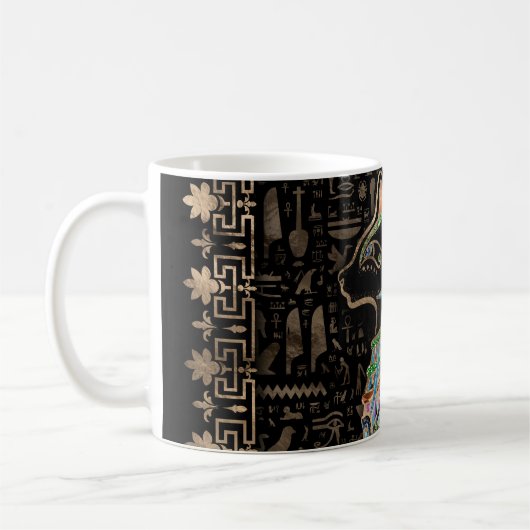 Ägyptische Katze - Bastet Kaffeetasse (Links)