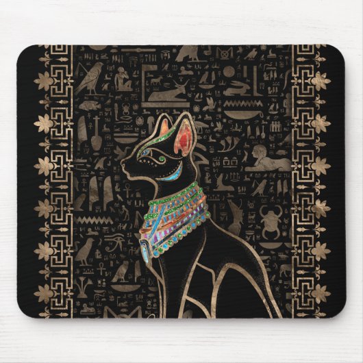 Ägyptische Katze - Bastet Mousepad (Vorne)