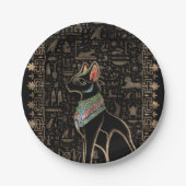 Ägyptische Katze - Bastet Pappteller (Vorderseite)