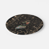 Ägyptische Katze - Bastet Pappteller (Schrägansicht)