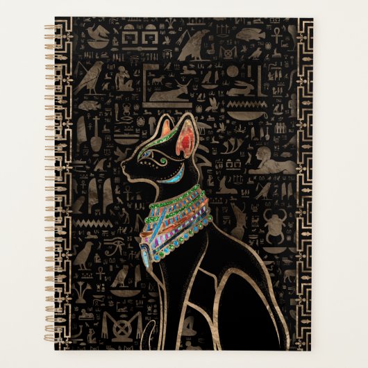 Ägyptische Katze - Bastet Planer (Vorderseite)