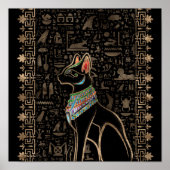 Ägyptische Katze - Bastet Poster (Vorne)