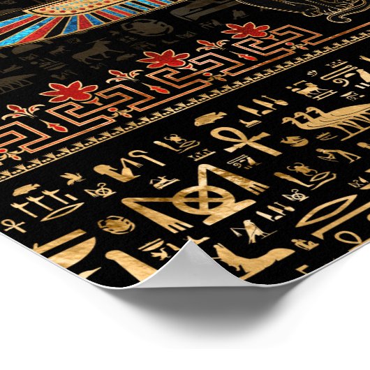 Ägyptische Katze - Bastet Poster (Ecke)