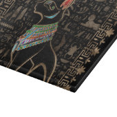 Ägyptische Katze - Bastet Schneidebrett (Ecke)