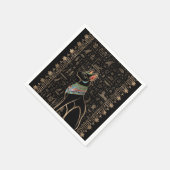 Ägyptische Katze - Bastet Serviette (Ecke)