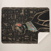 Ägyptische Katze - Bastet Sherpadecke (Vorderseite (Horizontal))