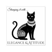 Ägyptische Katze Elegant und Attitude Permastempel (Design)