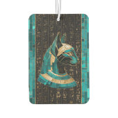 Ägyptische Katze Goddess Bastet - Mosaikkunst Autolufterfrischer (Rückseite)