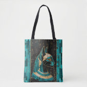 Ägyptische Katze Goddess Bastet - Mosaikkunst Tasche (Vorderseite)