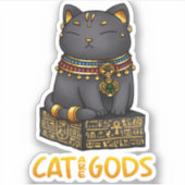 Ägyptische Katze Gott Bastet Katze sind Götter Aufkleber (Vorderseite)