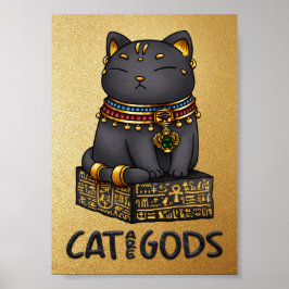 Ägyptische Katze Gott Bastet Katze sind Götter Poster