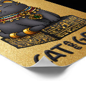 Ägyptische Katze Gott Bastet Katze sind Götter Poster (Ecke)