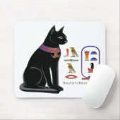 Ägyptische Katze hieroglyphisches Mousepad (Mit Mouse)