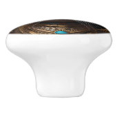 Ägyptische Katze, Keramikknauf (Seitenansicht)