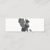 Ägyptische Katze mit Flügeln - Rückenfarbe Mini Visitenkarte (Rückseite)